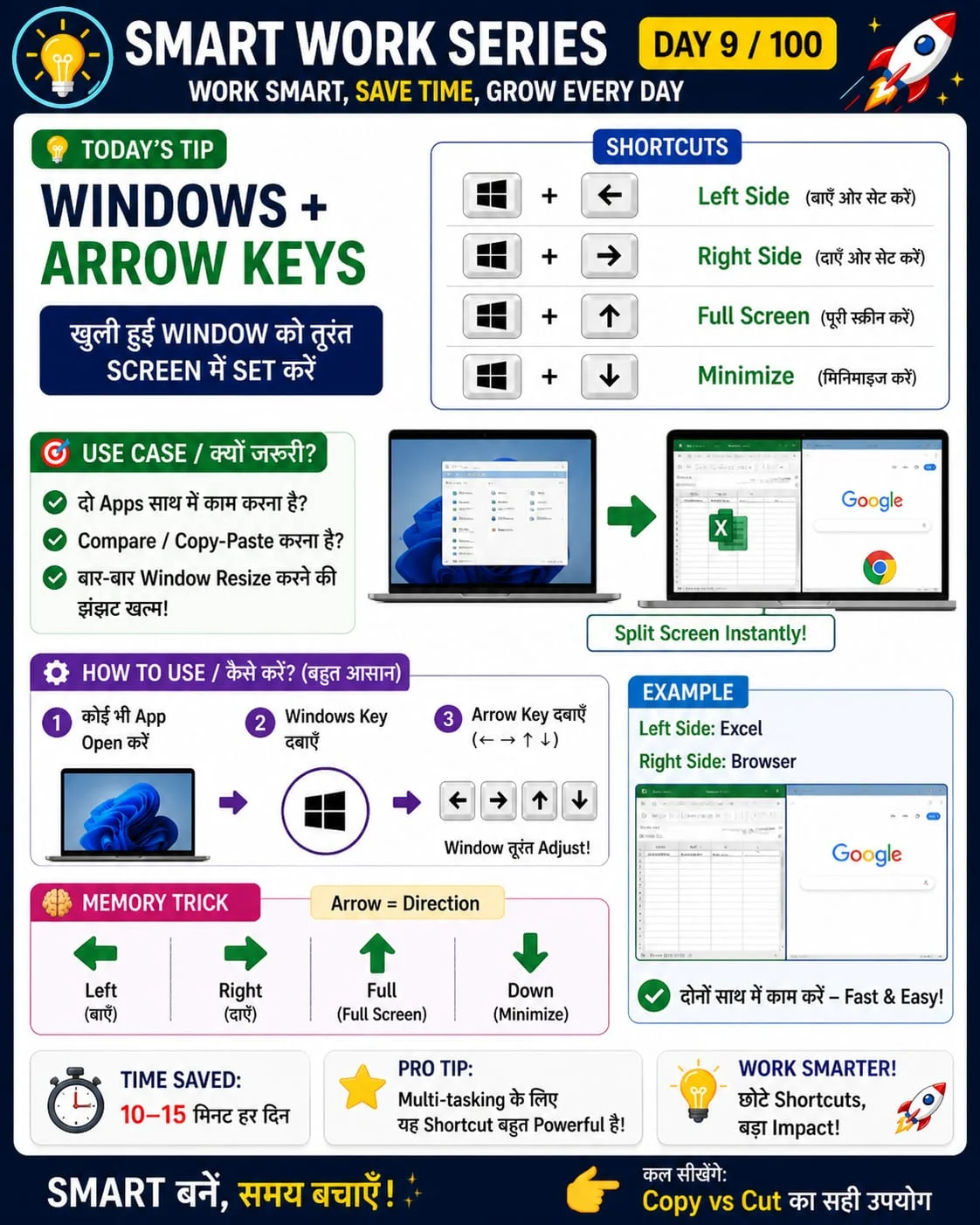 Win+Arrow Key